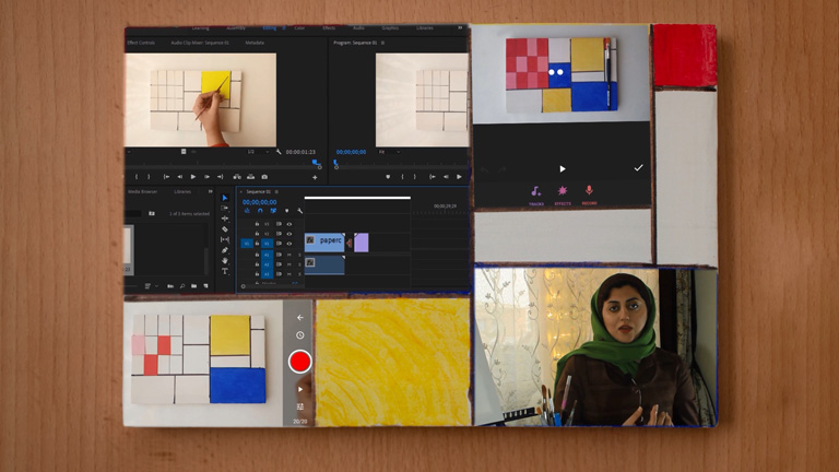 Stop Motion Art Process Video Hadis Malekie Wafflensie