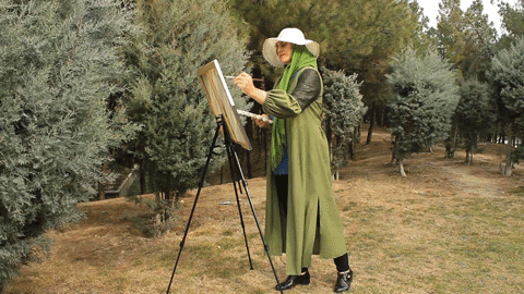 Hadis Malekie Painting GIF Wafflensie